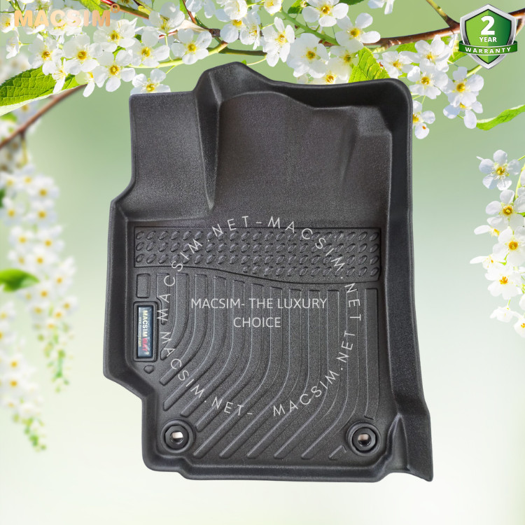 Thảm lót sàn xe ô tô Toyota Camry 2007 - 2018  (sd) chất liệu TPE thương hiệu Macsim màu đen