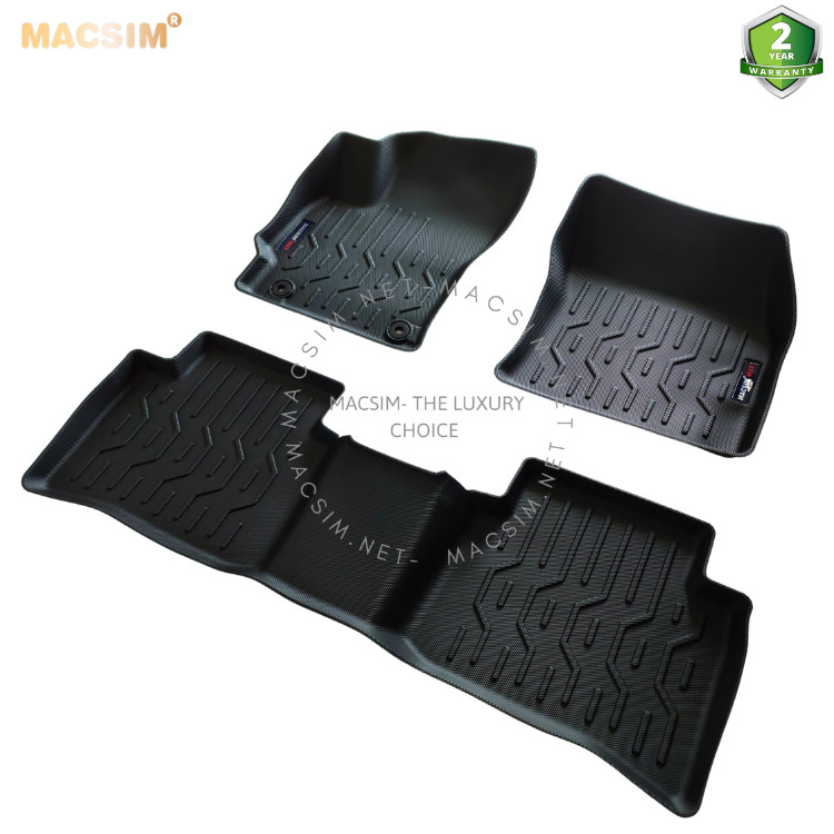 Thảm lót sàn xe ô tô Toyota Altis 2022+(hn) Nhãn hiệu Macsim chất liệu nhựa TPV cao cấp màu đen