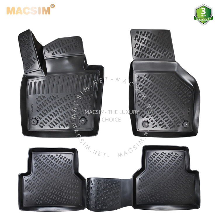 Thảm lót sàn ô tô nhựa TPU Silicon Audi Q3 first generation (8U) 2011-2018 Nhãn hiệu Macsim