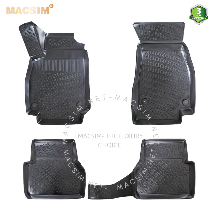 Thảm lót sàn ô tô nhựa TPU Silicon Audi A6 C6 (Typ 4F) 2004-2011 Nhãn hiệu Macsim