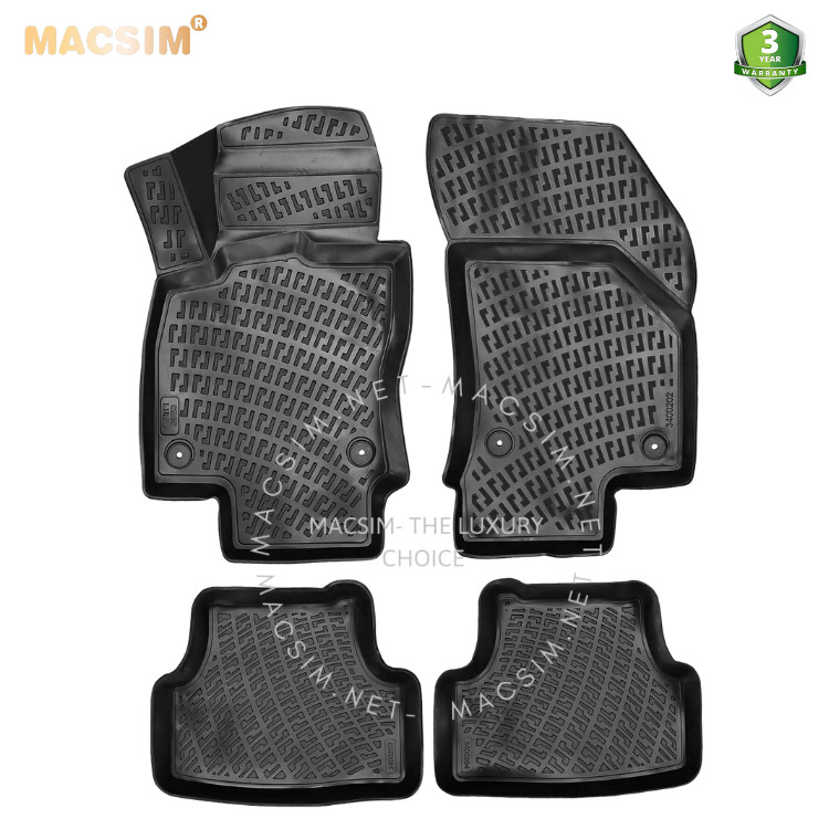 Thảm lót sàn ô tô nhựa TPU Silicon Audi A3 (Typ 8Y) sportback/sedan-fourth generation 2020+ Nhãn hiệu Macsim