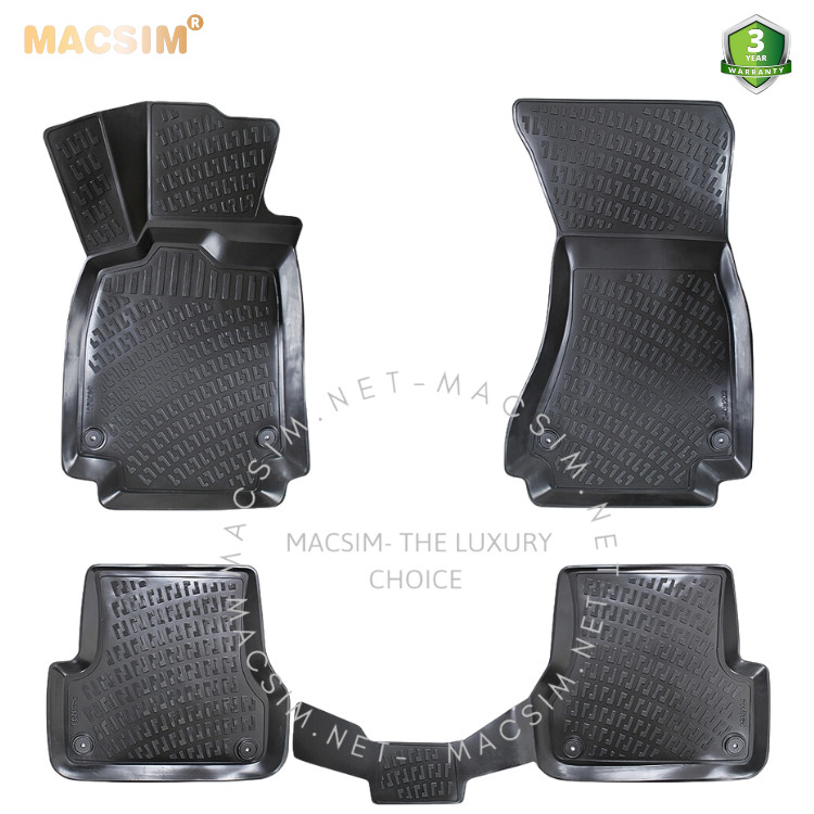 Thảm lót sàn ô tô nhựa TPU Silicon Audi A6  C7 (Typ 4G ) / c7 facelift  2011-2018 Nhãn hiệu Macsim