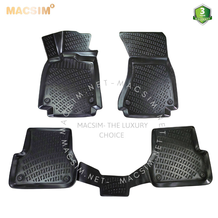 Thảm lót sàn ô tô nhựa TPU Silicon Audi A7 First Generation (Type 4g8) 2010- 2017 Nhãn hiệu Macsim