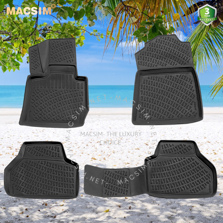 Thảm lót sàn ô tô nhựa TPU Silicon BMW X1 2015+(F48) Nhãn hiệu Macsim