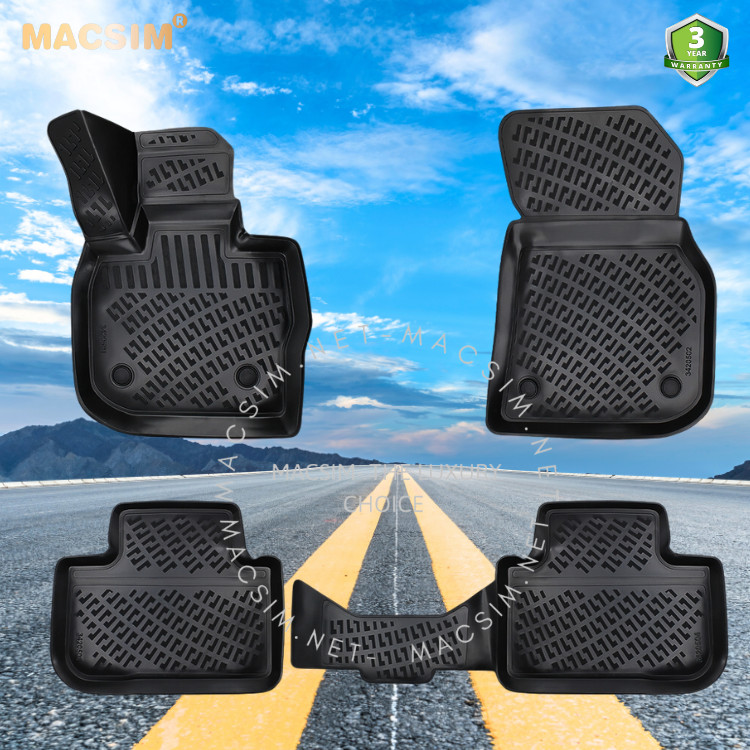 Thảm lót sàn ô tô nhựa TPU Silicon BMW X3 2011-2017 (F25) Nhãn hiệu Macsim