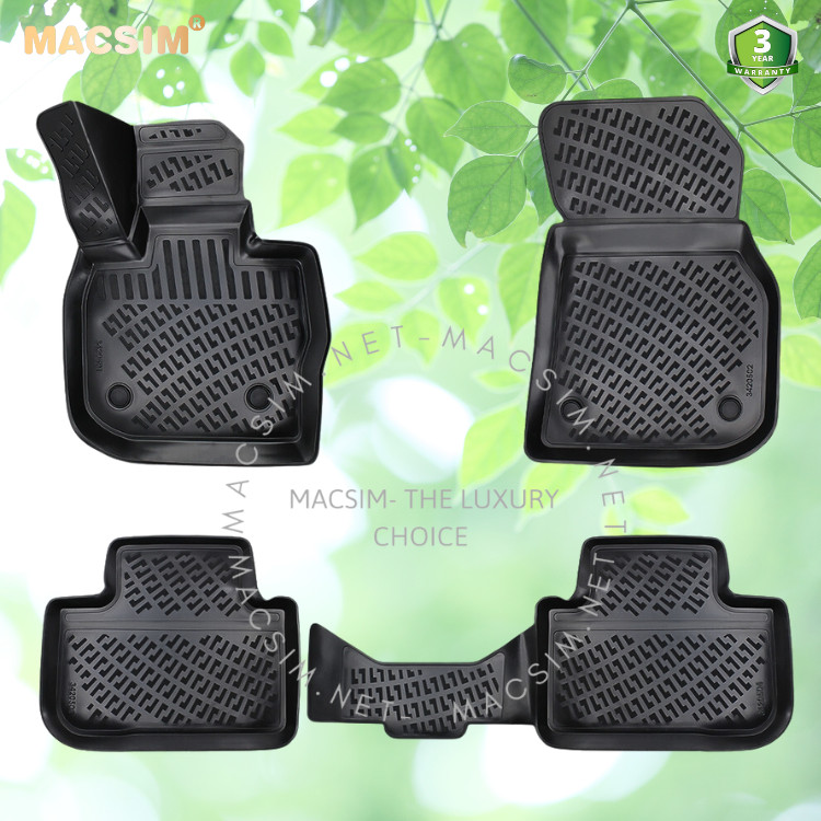 Thảm lót sàn ô tô nhựa TPU Silicon BMW second generation X4 G02  2018+ Nhãn hiệu Macsim