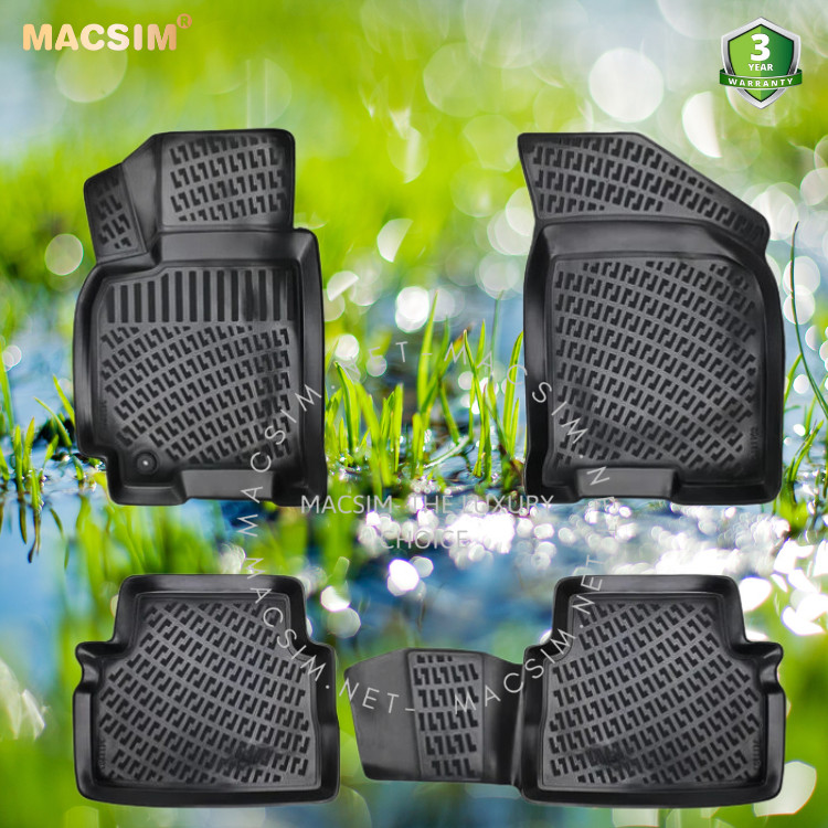 Thảm lót sàn ô tô nhựa TPU Silicon Chevrolet Aveo first generation 2002-2011  Nhãn hiệu Macsim