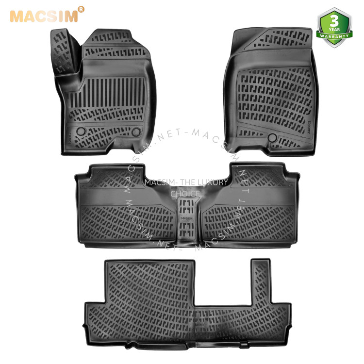 Thảm lót sàn ô tô nhựa TPU Silicon Cadillac Escalade ESV Bench Seating 8 Seats 2021- Nhãn hiệu Macsim