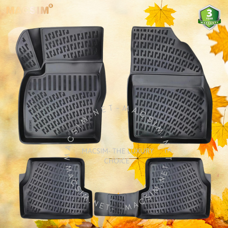 Thảm lót sàn ô tô nhựa TPU Silicon Ford  Focus 2 second generation 2004-2011 Nhãn hiệu Macsim