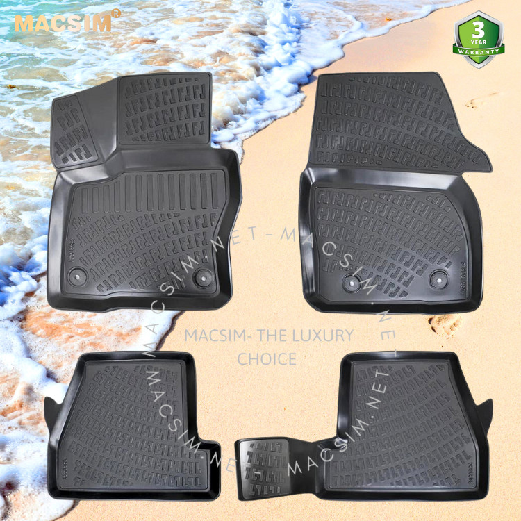 Thảm lót sàn ô tô nhựa TPU Silicon Ford  Focus 3 third generation 2011- 2014 Nhãn hiệu Macsim