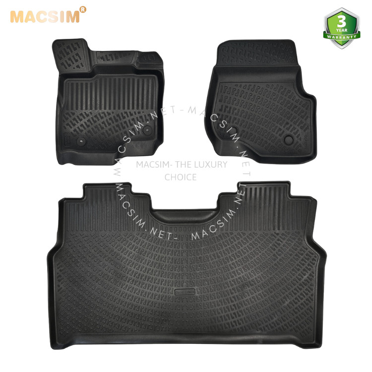 Thảm lót sàn ô tô nhựa TPU Silicon Ford F150 twelfth generation SUPER CREW_CARPET FLOOR_NO HEATING DUCT(FLAT)_WITHOUT CENTER CONSOLE 2009-2014 Nhãn hiệu Macsim