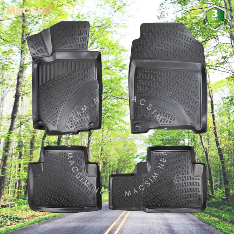 Thảm lót sàn ô tô nhựa TPU Silicon Honda CRV fourth generation 2011-2016 Nhãn hiệu Macsim