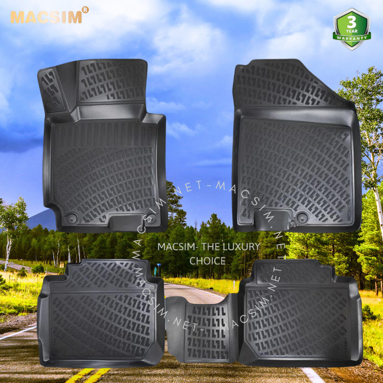 Thảm lót sàn ô tô nhựa TPU Silicon Hyundai IX35 second generation \ Tucson second generation 2009-2015/ 2010-2015  Nhãn hiệu Macsim
