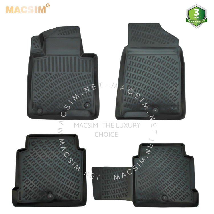 Thảm lót sàn ô tô nhựa TPU Silicon Hyundai Sonata seventh generation PETROL/HYBRID/PLUG IN HYBRID 2014-2019 Nhãn hiệu Macsim