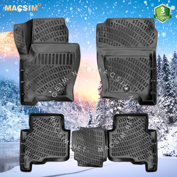 Thảm lót sàn ô tô nhựa TPU Silicon Land Rover Discovery IV (LR4) 2009-2016  Nhãn hiệu Macsim