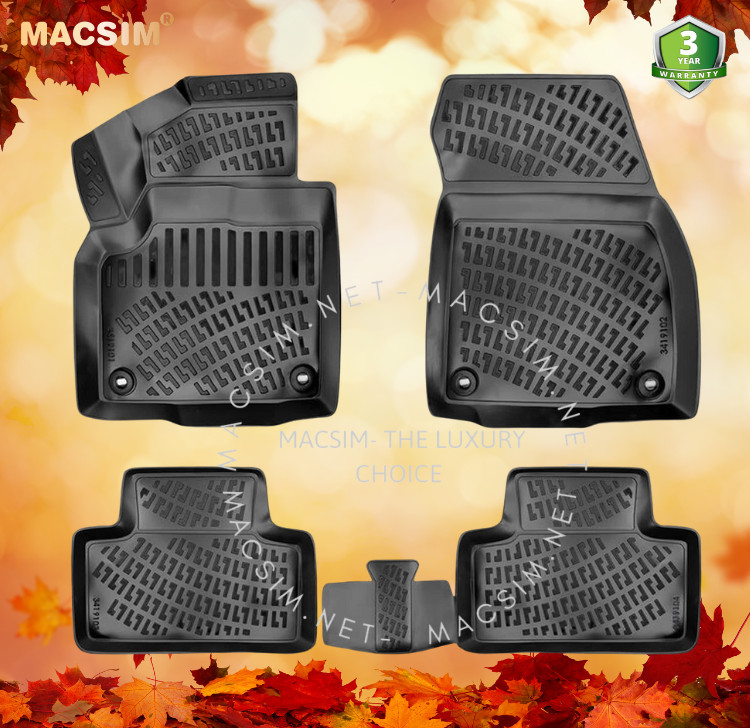 Thảm lót sàn ô tô nhựa TPU Silicon Land Rover Range Rover Evoque (L538) 2011-2018  Nhãn hiệu Macsim