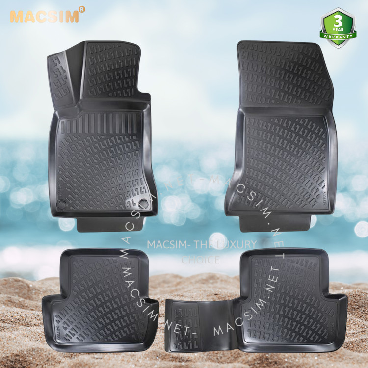 Thảm lót sàn ô tô nhựa TPU Silicon Mercedes CLK 2003-2010 second generation (C209/A209) Nhãn hiệu Macsim