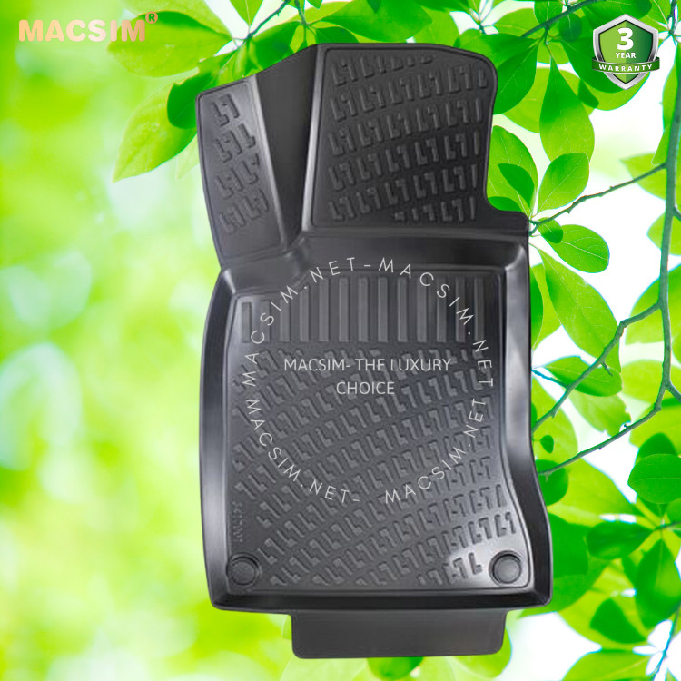 Thảm lót sàn ô tô nhựa TPU Silicon Mercedes GL 2006-2013 (X164) Nhãn hiệu Macsim