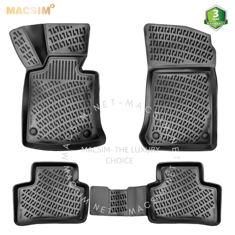 Thảm lót sàn ô tô nhựa TPU Silicon Mercedes  GLK 2008- 2015 Nhãn hiệu Macsim