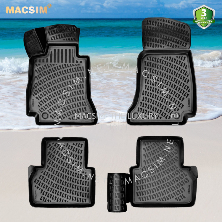 Thảm lót sàn ô tô nhựa TPU Silicon Mercedes E Class W210 second generation 1996-2002  Nhãn hiệu Macsim