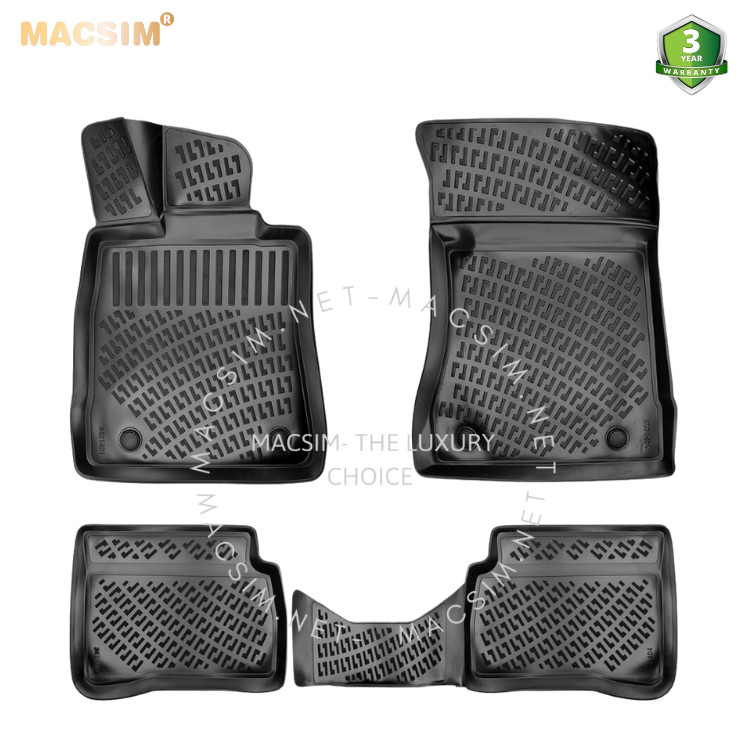 Thảm lót sàn ô tô nhựa TPU Silicon Mercedes S Class W221 fifth generation SWB  2006-2013 Nhãn hiệu Macsim