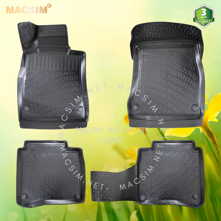 Thảm lót sàn ô tô nhựa TPU Silicon Mercedes S Class W222 sixth generation SWB 2014+ Nhãn hiệu Macsim