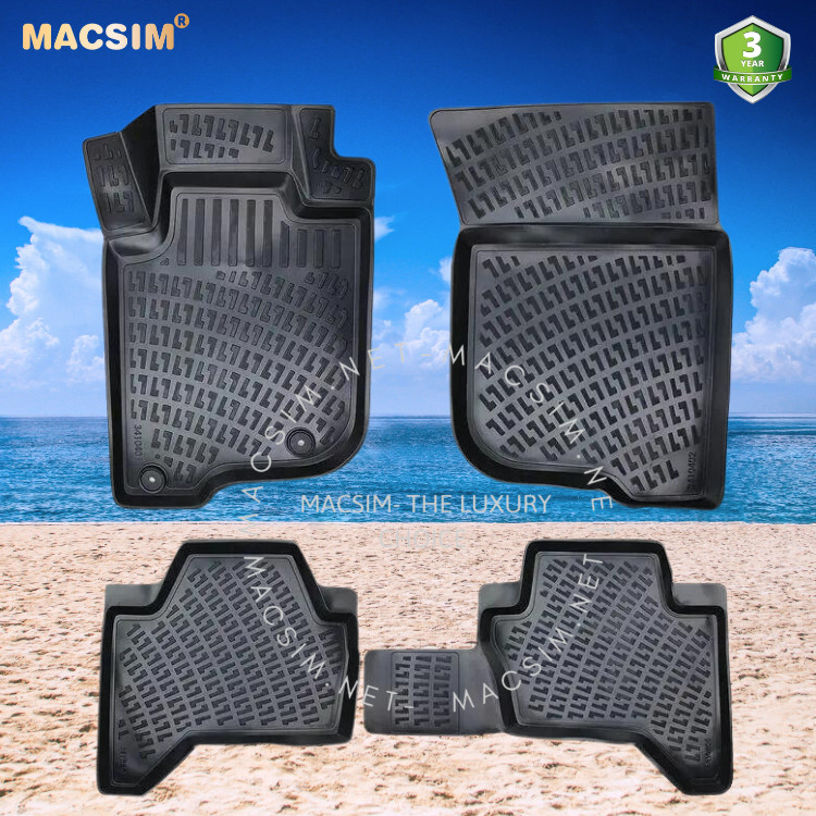 Thảm lót sàn ô tô nhựa TPU Silicon Mitsubishi L200/ Triton fifth generation premium trim 2015- 2019Nhãn hiệu Macsim