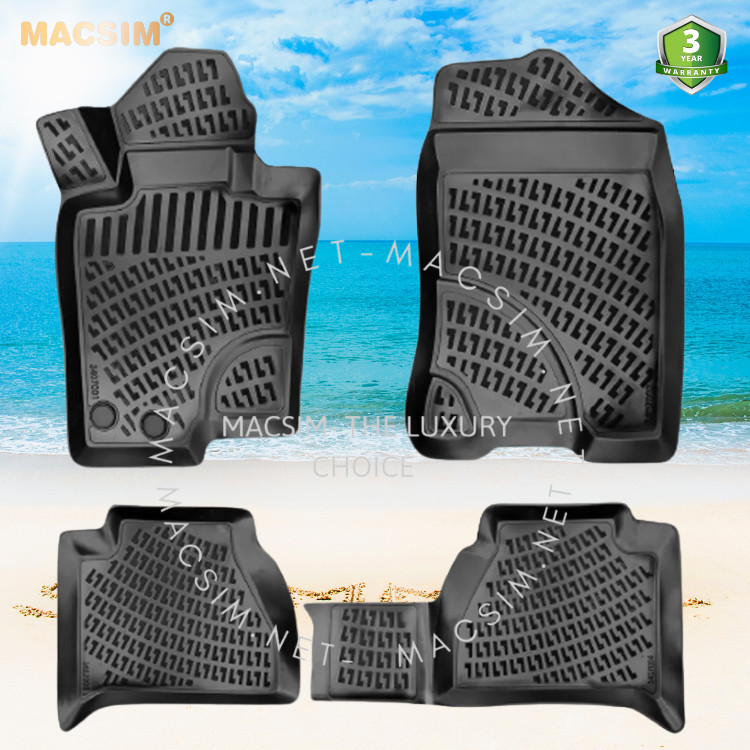 Thảm lót sàn ô tô nhựa TPU Silicon Nissan Navara ( D23)  2014 đến nay  Nhãn hiệu Macsim