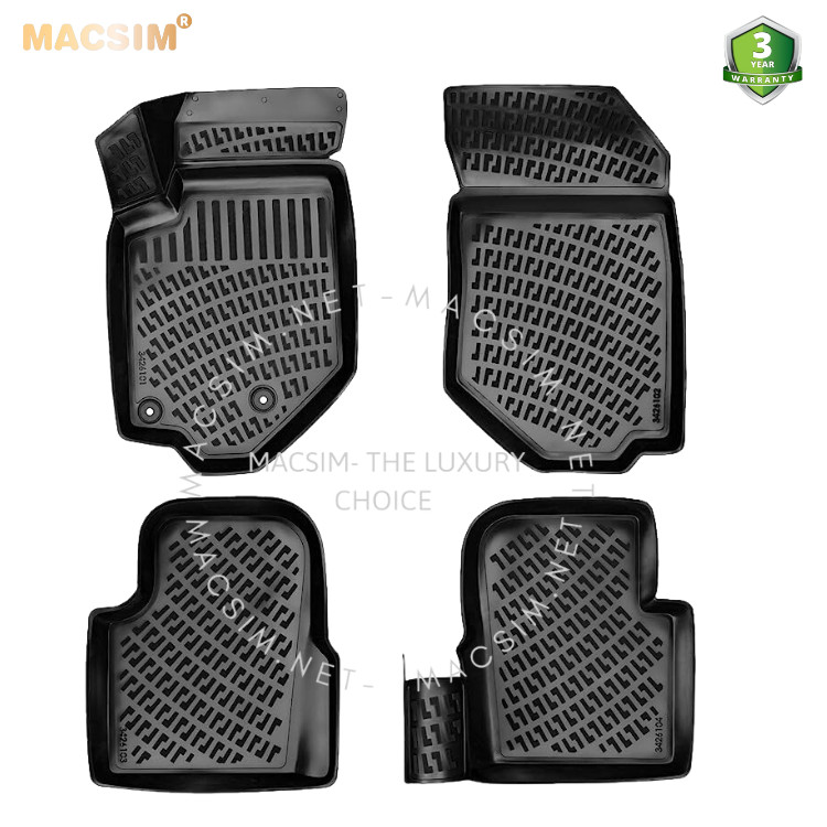 Thảm lót sàn ô tô nhựa TPU Silicon Peugeot 2008 second generation 2019+ Nhãn hiệu Macsim