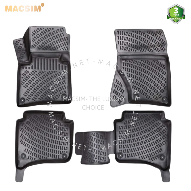 Thảm lót sàn ô tô nhựa TPU Silicon Porsche Cayenne second generation 2011-2017 Nhãn hiệu Macsim