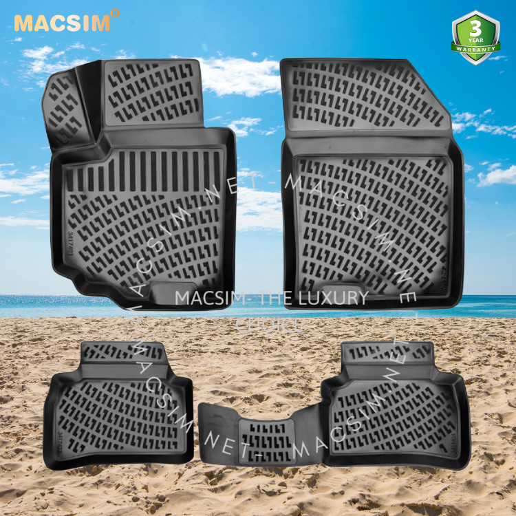 Thảm lót sàn ô tô nhựa TPU Silicon Suzuki  Swift third  generation 2010-2017 Nhãn hiệu Macsim
