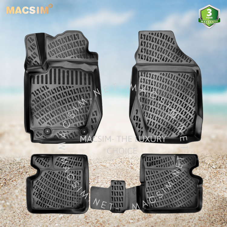 Thảm lót sàn ô tô nhựa TPU Silicon Toyota Corolla ninth generation E120;E130 2000  Nhãn hiệu Macsim