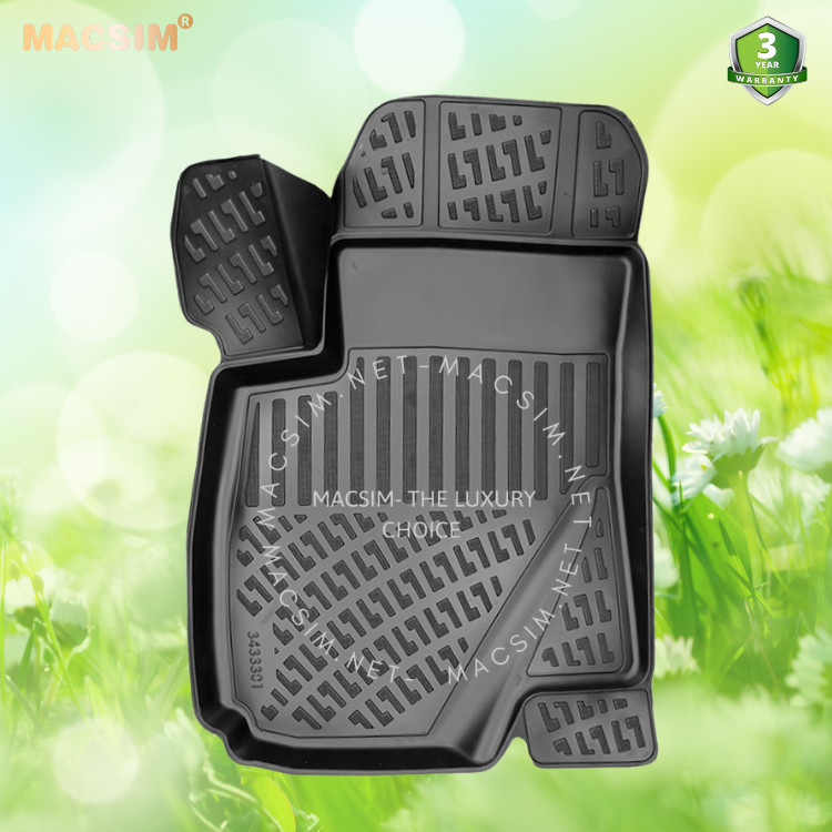 Thảm lót sàn ô tô nhựa TPU Silicon Hyundai Santa Fe first generation 2000-2006 Nhãn hiệu Macsim