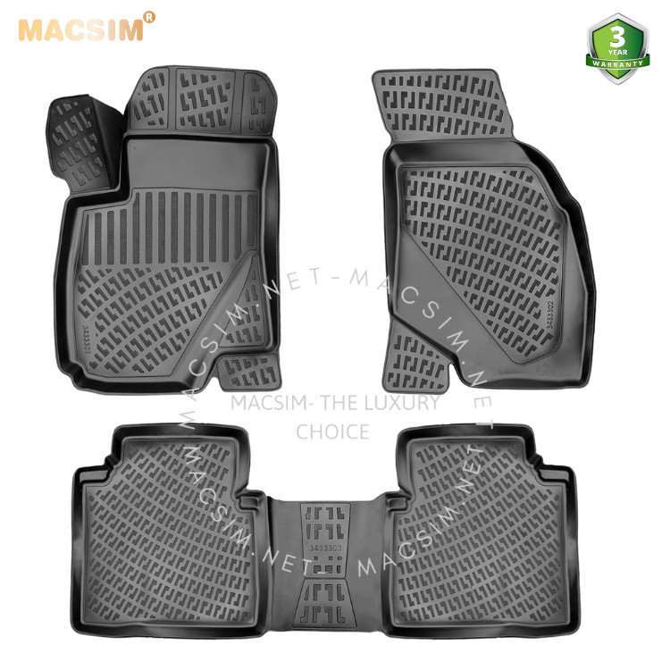 Thảm lót sàn ô tô nhựa TPU Silicon Hyundai Santa Fe first generation 2000-2006 Nhãn hiệu Macsim