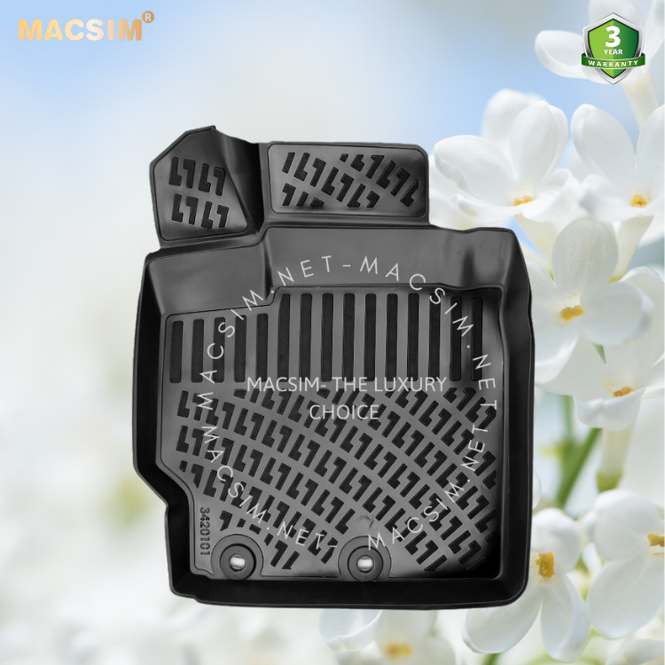 Thảm lót sàn ô tô nhựa TPU Silicon Toyota Yaris XP90 second generation 2005-2013 Nhãn hiệu Macsim