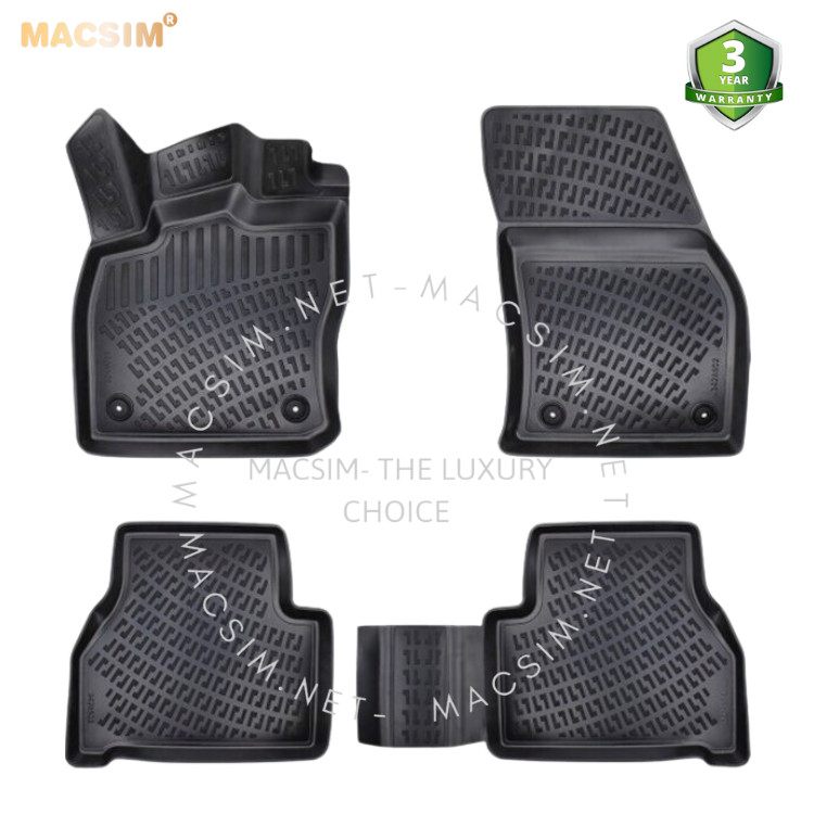 Thảm lót sàn ô tô nhựa TPU Silicon Volkswagen Polo 6R Fifth generation (Typ 6R/6C/61) 2009-2017 Nhãn hiệu Macsim