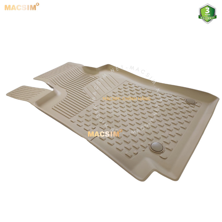 Thảm lót sàn ô tô nhựa TPE Silicon Mercedes  C Series W205 2014-2020 Beige Nhãn hiệu Macsim