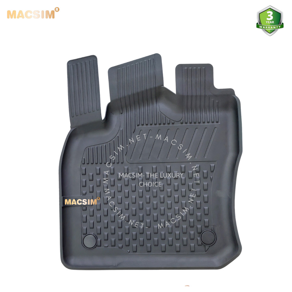 Thảm lót sàn ô tô nhựa TPE Silicon Volkswagen Tiguan 2016+ Black Nhãn hiệu Macsim
