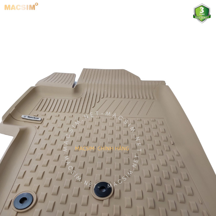 Thảm lót sàn ô tô nhựa TPE Silicon Volkswagen Passat  B8 2015-2020 Beige Nhãn hiệu Macsim
