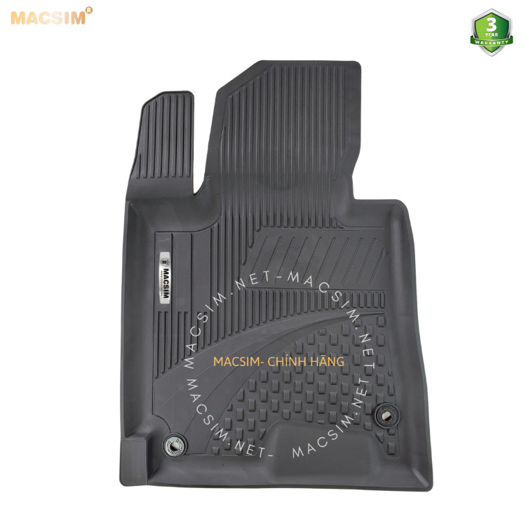 Thảm lót sàn ô tô nhựa TPE Silicon KIA K5 2022+ Black Nhãn hiệu Macsim