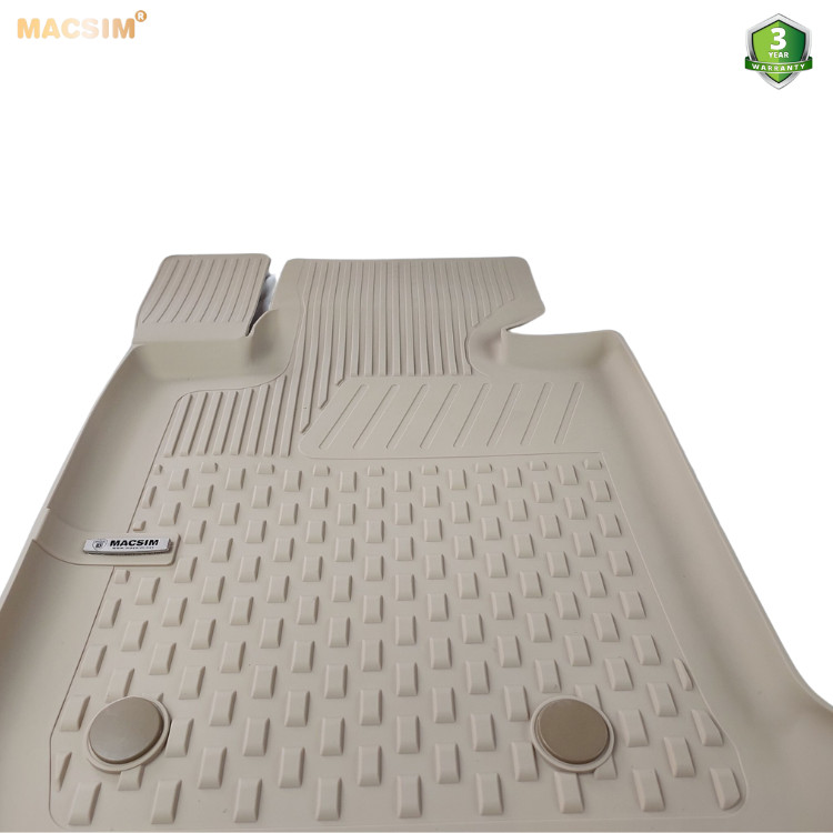 Thảm lót sàn ô tô nhựa TPE Silicon BMW 3 series  2005-2011 Beige Nhãn hiệu Macsim