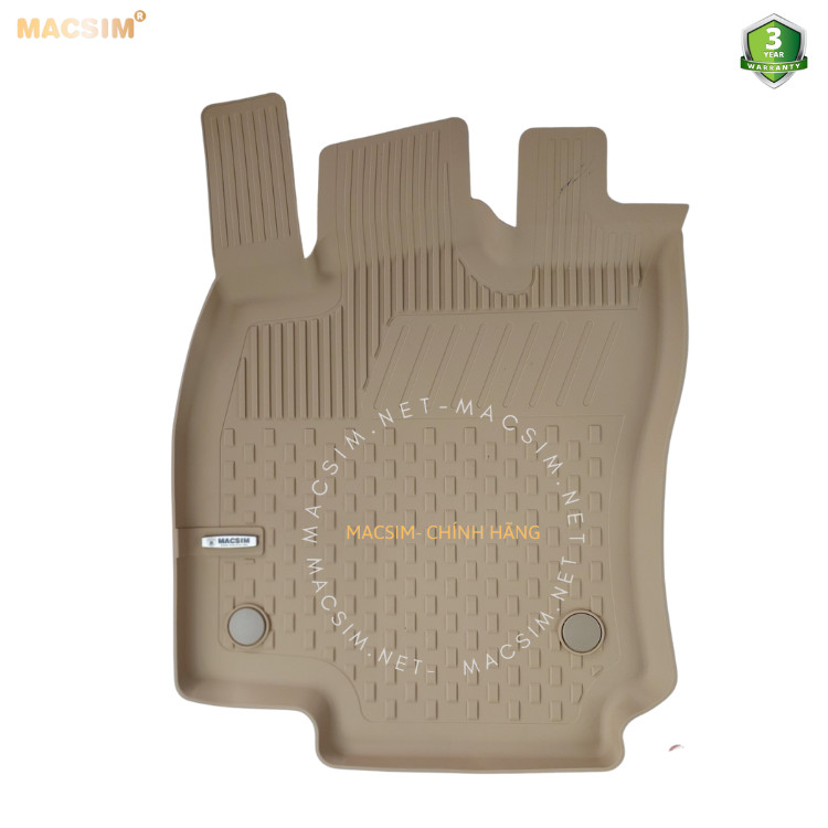 Thảm lót sàn ô tô nhựa TPE Silicon Volkswagen Passat  B8 2015-2020 Beige Nhãn hiệu Macsim