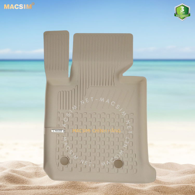 Thảm lót sàn ô tô nhựa TPE Silicon BMW F36 Grand Coupe 4 Series 4 Series / F33 4 SERIES Cabrio/ F32 4 SERIES Coupe 2014-2019/ 2014+ 2013+ Beige  Nhãn hiệu Macsim