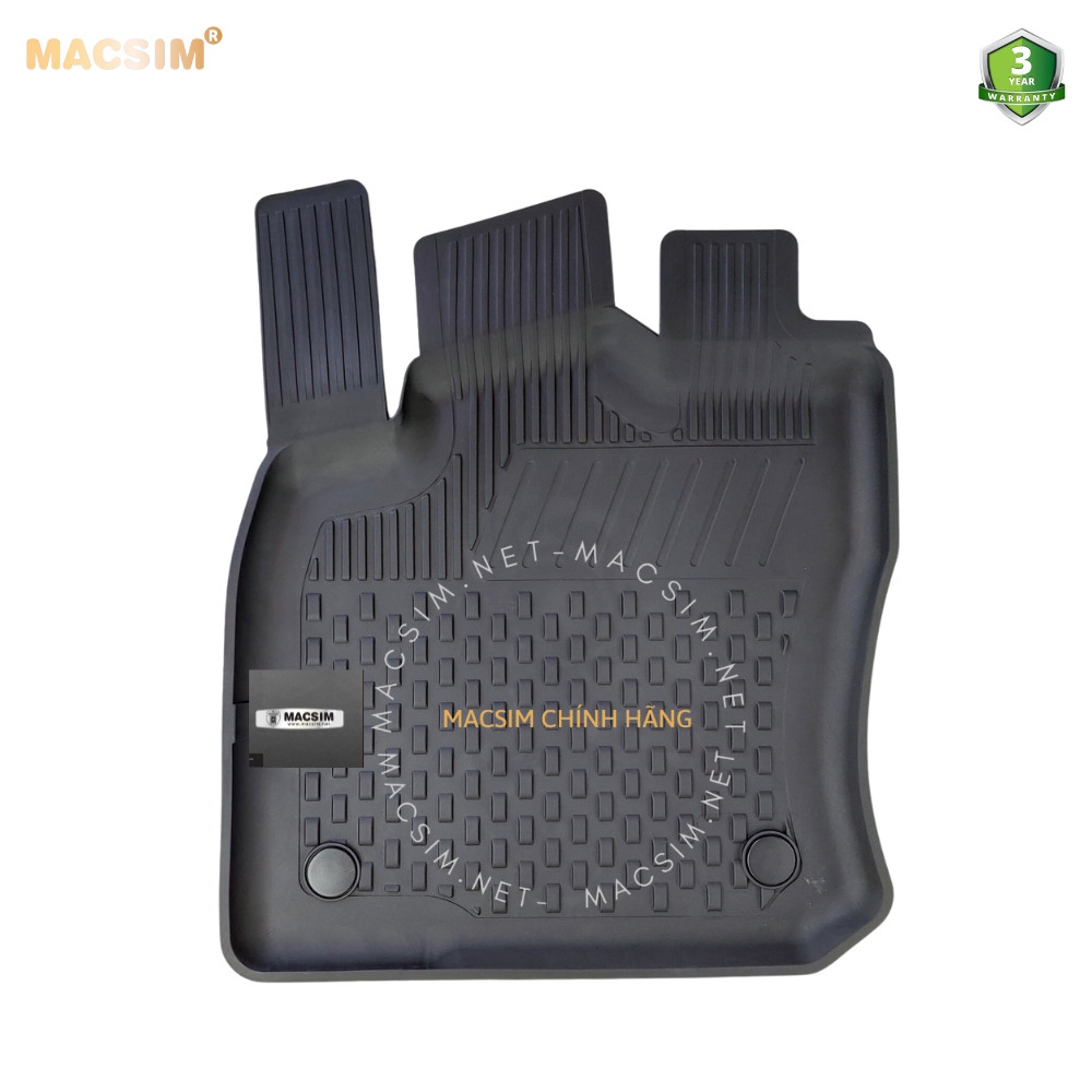Thảm lót sàn ô tô nhựa TPE Silicon Audi Q2 2015+ Black Nhãn hiệu Macsim