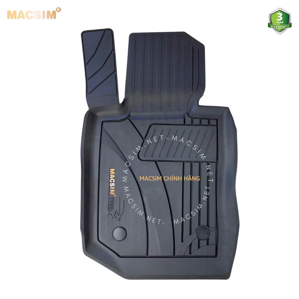 Thảm lót sàn ô tô nhựa TPE Silicon G22 Coupe BMW 4 Series 2020+ Black (Fronts Only) Nhãn hiệu Macsim