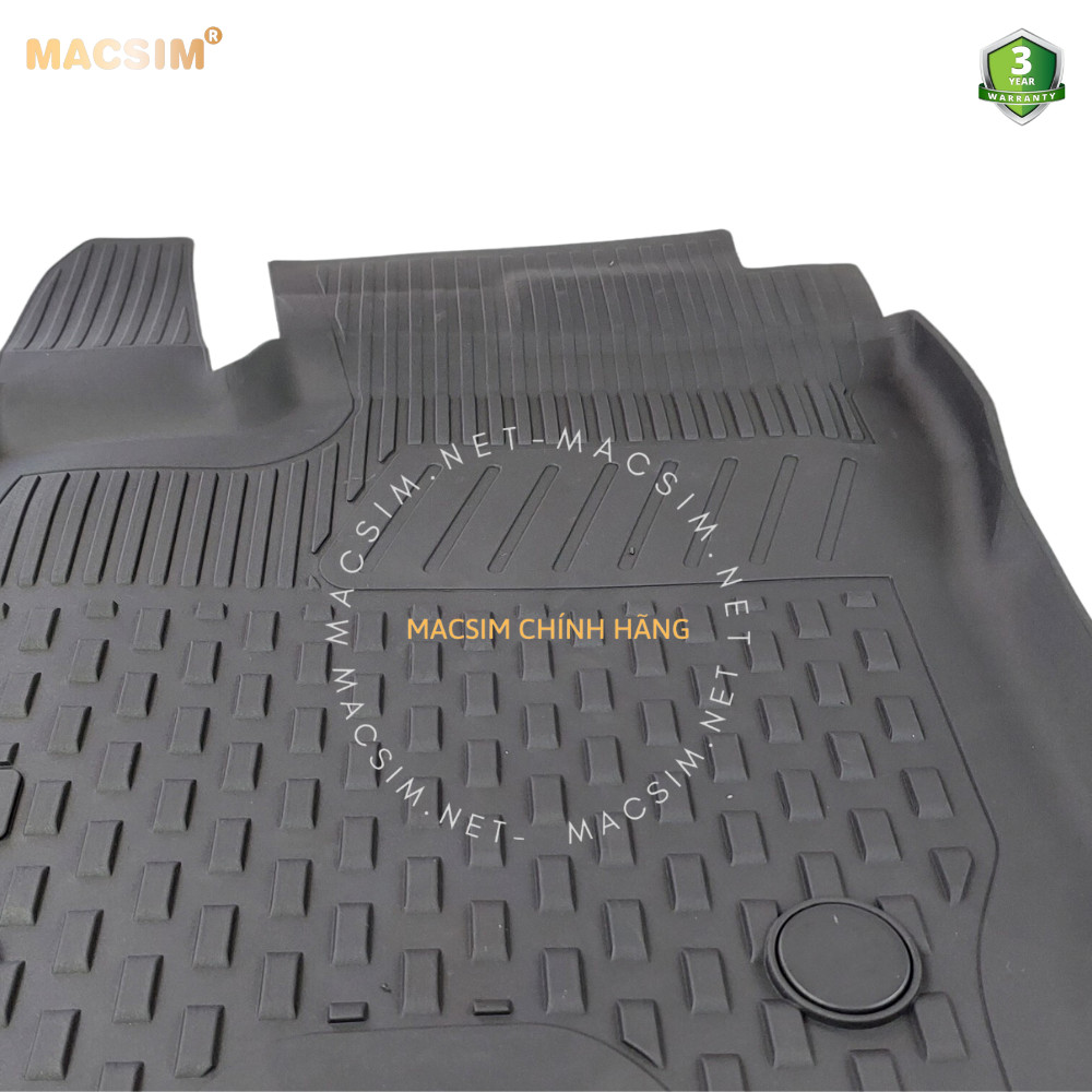 Thảm lót sàn ô tô nhựa TPE Silicon Ford Tourneo Courier 2014+ Black Nhãn hiệu Macsim