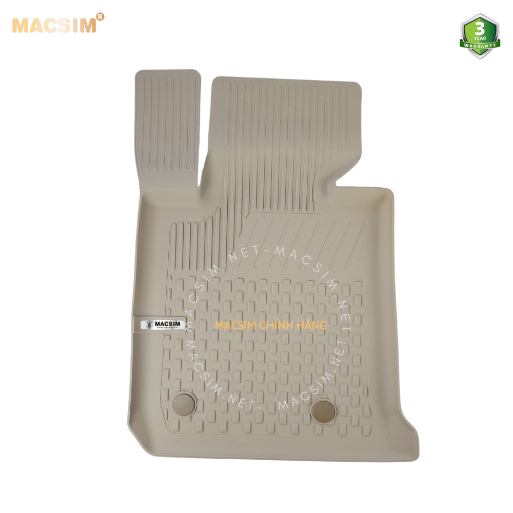 Thảm lót sàn ô tô nhựa TPE Silicon BMW 3 series 2012- 2019 Beige  Nhãn hiệu Macsim