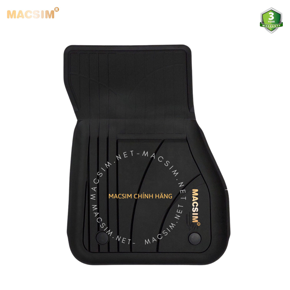 Thảm lót sàn ô tô nhựa TPE Silicon BMW 2 series 2019+( F44 grand coupe) Black Nhãn hiệu Macsim