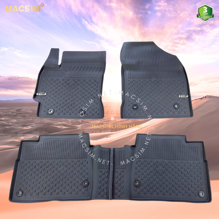 Thảm lót sàn ô tô nhựa TPE Silicon Toyota  Corolla 2013-2018 Nhãn hiệu Macsim
