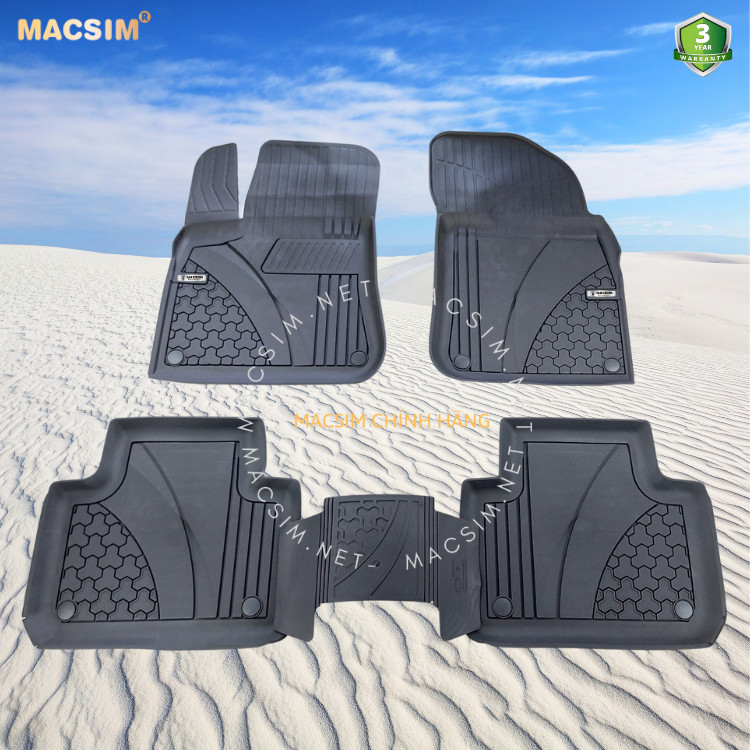 Thảm lót sàn ô tô nhựa TPE Silicon Porsche Cayenne 2018+ Nhãn hiệu Macsim